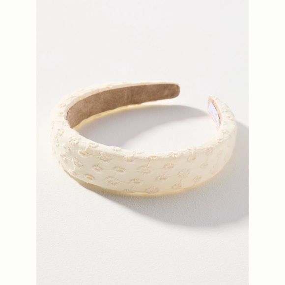 New Anthropologie Violet & Brooks Toile Puff Headband - Picture 1 of 1